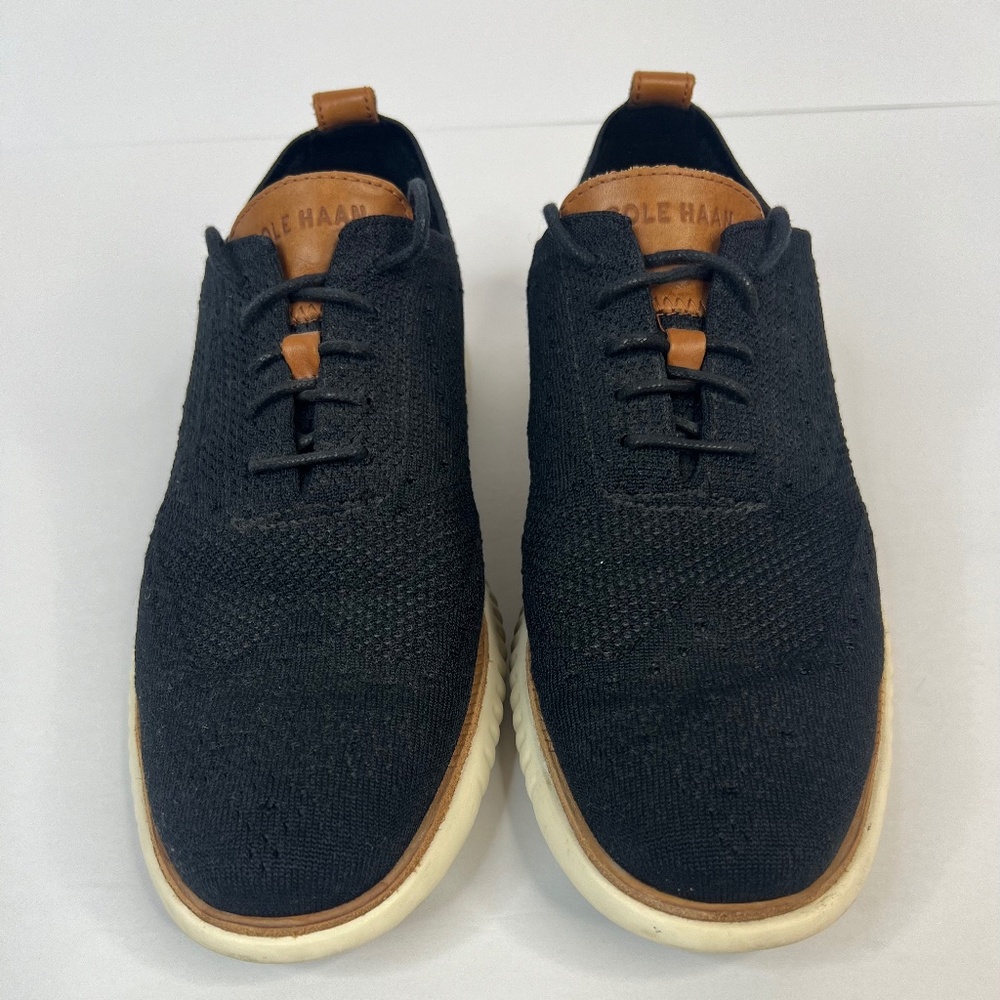 Cole Haan 2.ZERØGRAND Stitchlite Wingtip Oxford Black C27568 Mens Size 10M US